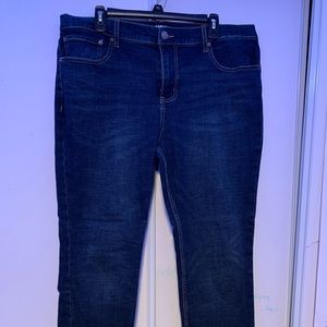 RSQ Mens Slim Taper Jeans 36x30 Dark Blue